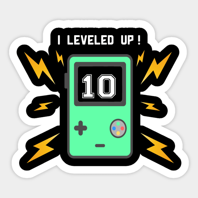 I leveled up 10 years old video games 10 Years Old Birthday